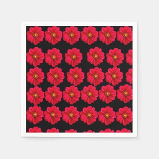 röd blomma. pappersservett