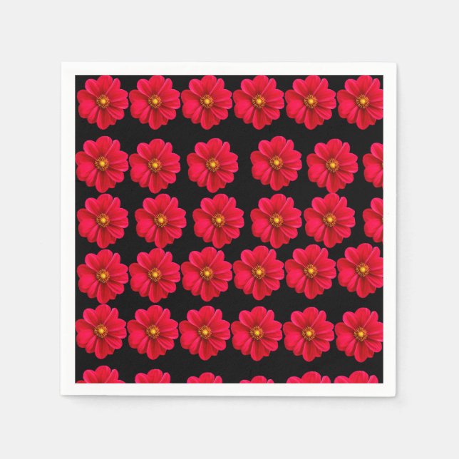 röd blomma. pappersservett (Framsidan)