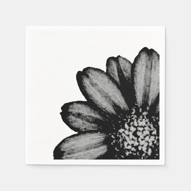 röd blomma pappersservett (Framsidan)