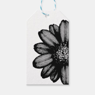 röd blomma presentetikett