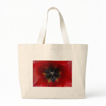 Röd blomma Totebag