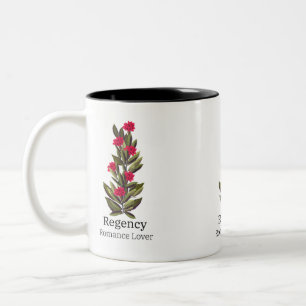 Röd blommig design mugg romantik älskare, bok älsk