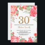 Röd Blommigt 30års födelsedag inbjudan till Guld G<br><div class="desc">Röd Blommigt 30års födelsedag inbjudan till kvinnor. Vattenfärg Botaniskt Blommigt blomma. Guld Glitter. Rosa Peonies Blommigt Flowers. Vuxen födelsedag.
Om du vill göra ytterligare anpassningar klickar du på knappen Anpassa och användor verktygen som är utformat för att ändra mallen.</div>