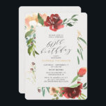röd Blommigt 60:e överraskningsFödelsedagsfesten Inbjudningar<br><div class="desc">En elegant tar en 60:e överraskningsinbjudan. Utformningen har en handmålad ram med och röda blommor med eukalyptus och annan grönsak. Anpassa med hjälp av den mall som fält tillhandahålls. Om du behöver hjälp eller ytterligare matchande delarare kan du kontakta mig (Maria) med kontaktknappen nedan. Jag är lycklig för att hjälpa...</div>