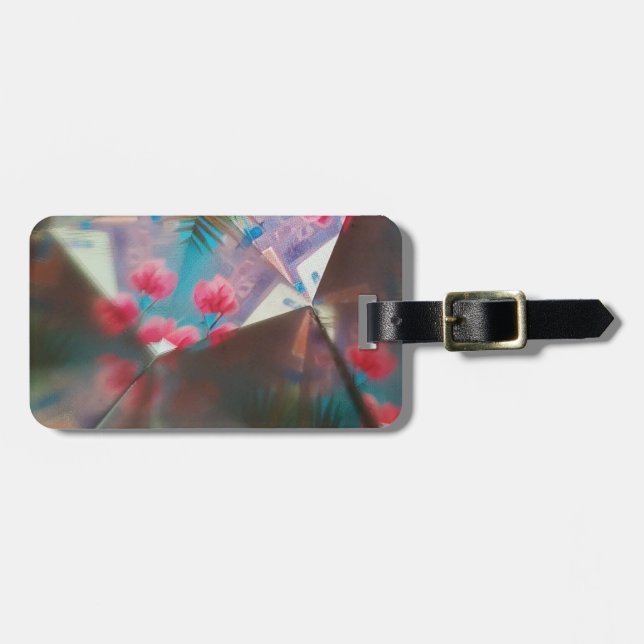 Röd Blommigt Bagagebricka (Horisontell Framsida)