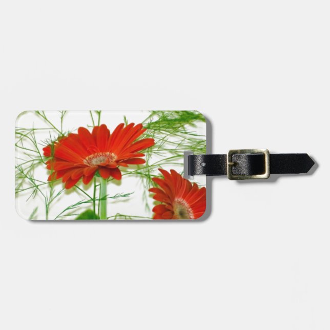 Röd Blommigt Bagagebricka (Horisontell Framsida)
