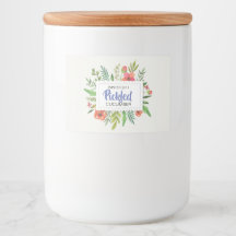 Röd Blommigt Pickled Cumber