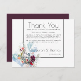 RÖD BLOMMIGT-TACK för WHITE och ORANGE Inbjudningar