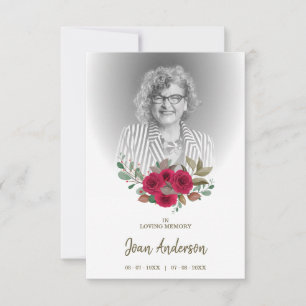 Röd Blommigt Utandningsinbjudan Bästa inbjuden