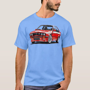 Röd BMW M3 E30 T Shirt