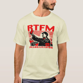 Röd bok för RTFM Maos lite T-shirt