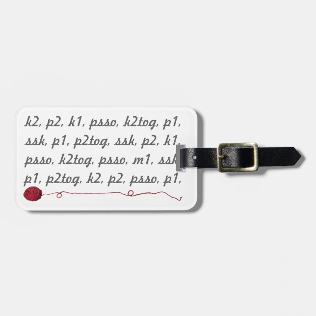 Röd boll för garn för bagagebricka (Horisontell Framsida)