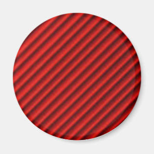 Röd Boll med svart Linjer Abstract Design Magnet