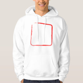 Röd Borste Ram Streetwear Tröja Hoodie