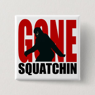 Röd borta Squatchin - som är svart och Knapp