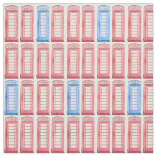 Röd brittisk telefoner tyg