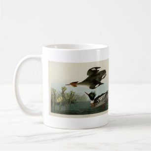Röd-bröstad Merganser, Audubon's Birds of America Kaffemugg