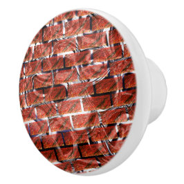 Röd, bubblor på rutnät eller brickeffekt? Metallic Knopp