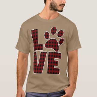 Röd buffalo Play577 vid Hund Pappa, Tass, Mamma, K T Shirt