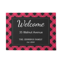 Röd Buffalo Rutig Randig Personlig