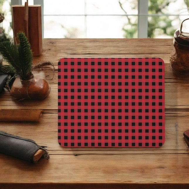 Röd buffalo-stift för Helgdag Decor Musmatta (Skapare uppladdad)