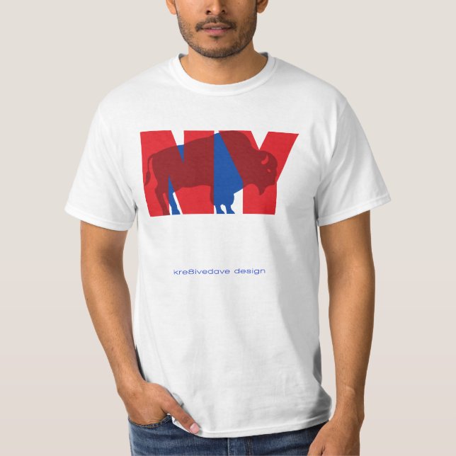 (Röd) BUFFEL NY, T Shirt (Framsida)