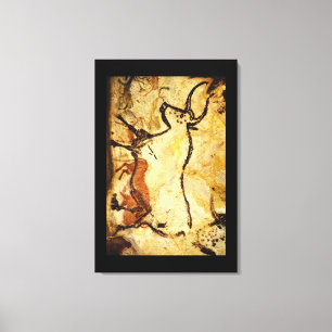 Röd Bull', Lascaux, Dordogne_Art av forntid Canvastryck