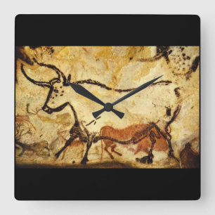 Röd Bull', Lascaux, Dordogne_Art av forntid Fyrkantig Klocka