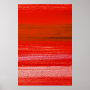 Röd burgundy Rosa Watercolor Abstrakt Bakgrund Poster
