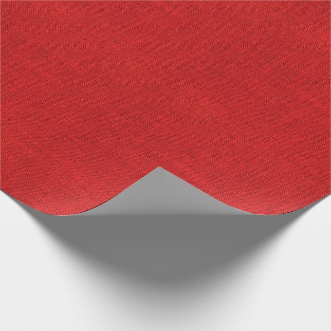 Röd Burlapstruktur Presentpapper (Hörn)
