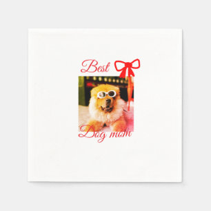 Röd buske bästa fotot av hund i mamma pappa, hund/ pappersservett