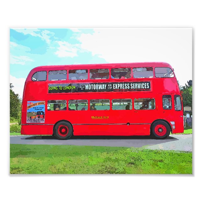 RÖD BUSS FOTOTRYCK (Framsidan)
