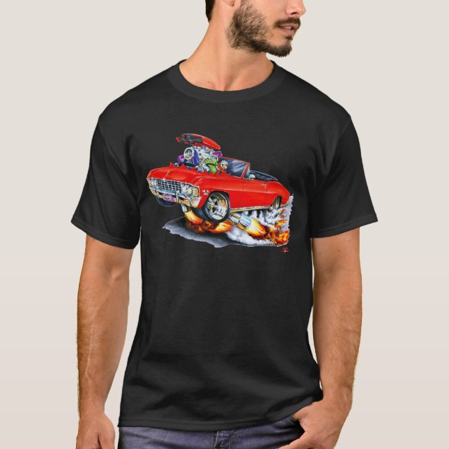 Röd cabriolet 1965-66 för Impala Tee Shirt (Framsida)