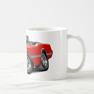 Röd cabriolet 1966 för Olds Cutlass Kaffemugg