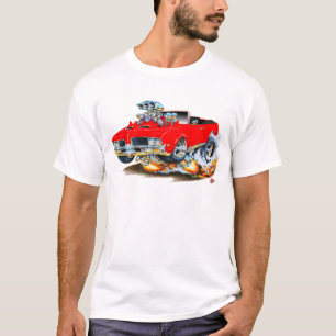 Röd cabriolet 1969 för Olds Cutlass Tee