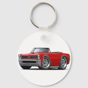 Röd cabriolet för 1965 GTO Nyckelring