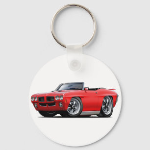 Röd cabriolet för 1970 GTO Nyckelring