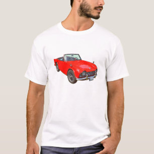 Röd cabriolet Sportscar för triumf Tr4 Tee