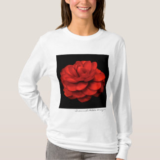 Röd Camelliaskjorta T Shirt