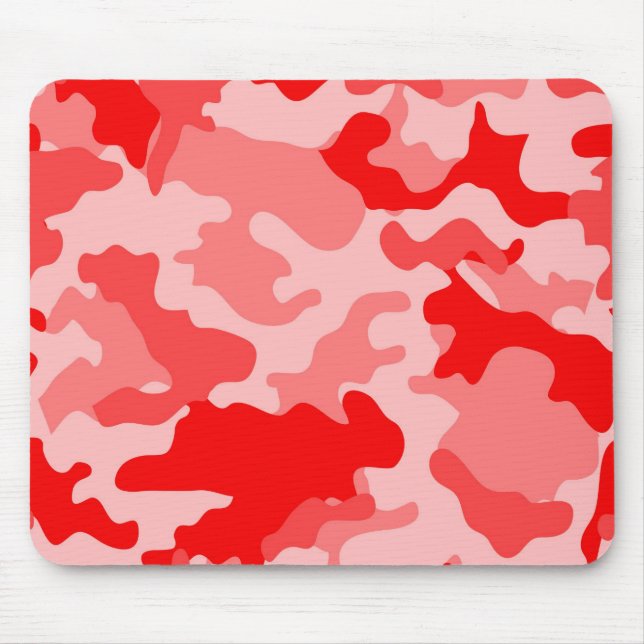 Röd Camo Musmattor (Framsidan)
