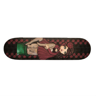 Röd Caped Quantum Cutie Skateboard Bräda 21,5 Cm