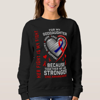 Röd CHD-medveten Guddotter Hjärt Sjukdom Matchande T Shirt