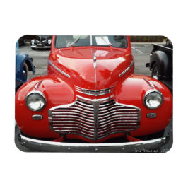 Röd Chevy Coupé Magnet