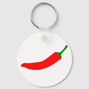 Röd chili nyckelring