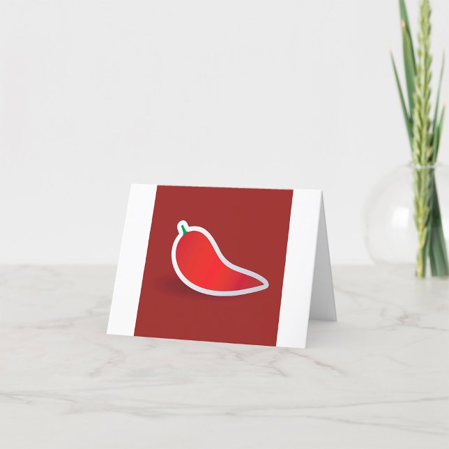 Röd chilipeppar tack kort (Skapare uppladdad)