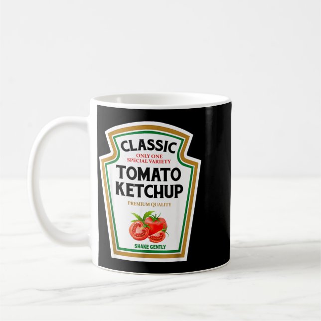 Röd Chup DIY Halloween-kostym Matchande grupp Kaffemugg (Vänster)