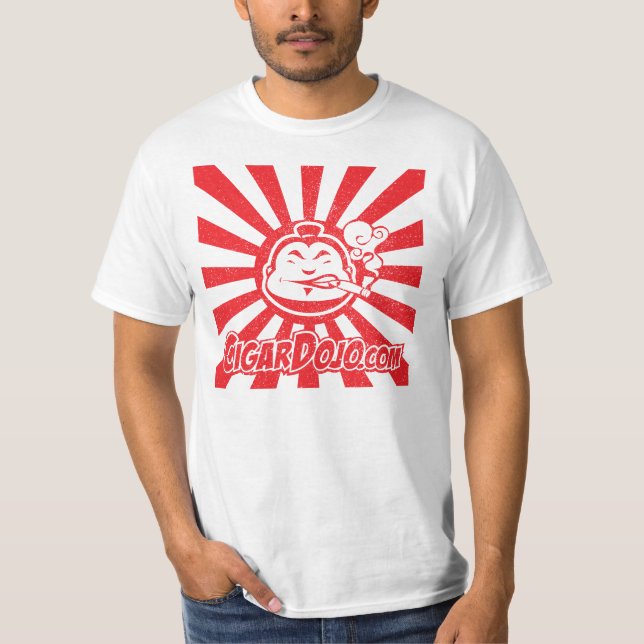Röd cigarrDojologotyp Tee Shirt (Framsida)