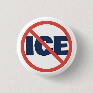 Röd cirkel Anti-Trump ICE Politisk åsikt Knapp