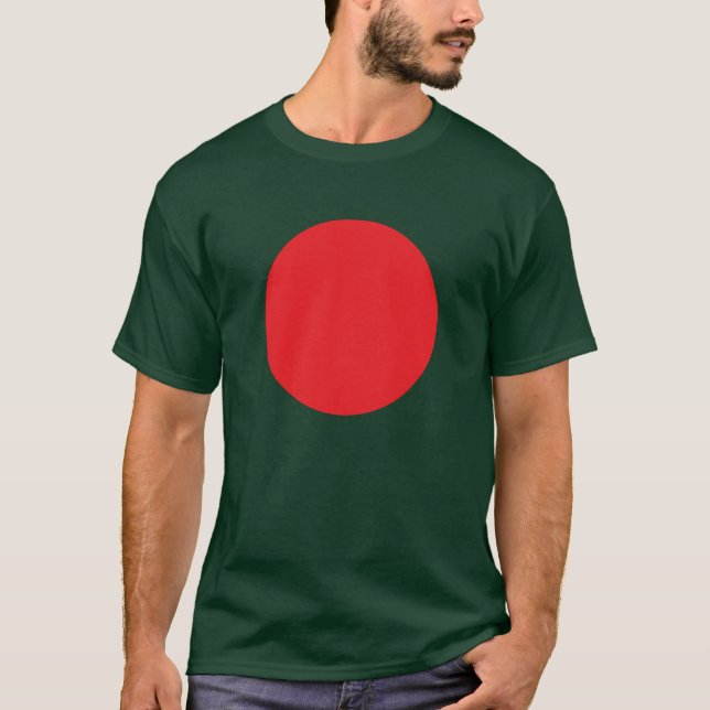Röd cirkel/Bangladesh - Patriotic Tee T-Shirt (Framsida)