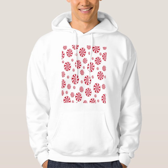 Röd cirkel hoodie (Framsida)
